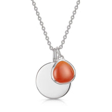 Load image into Gallery viewer, Birthstone Coin Necklace – Silver
