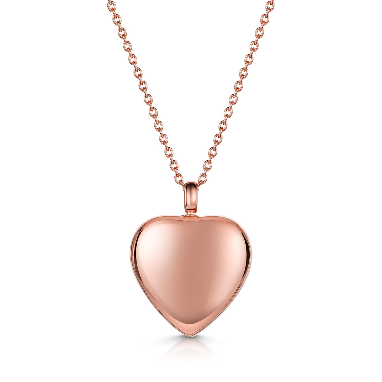 Heart Urn Ashes Necklace – Rose Gold – LOVELOX
