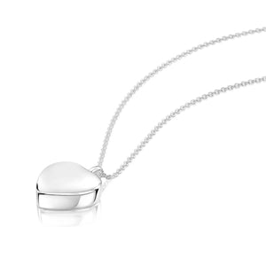 Heart Urn Ashes Necklace – Silver