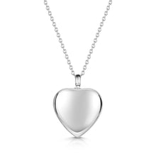 Load image into Gallery viewer, Heart Urn Ashes Necklace – Silver

