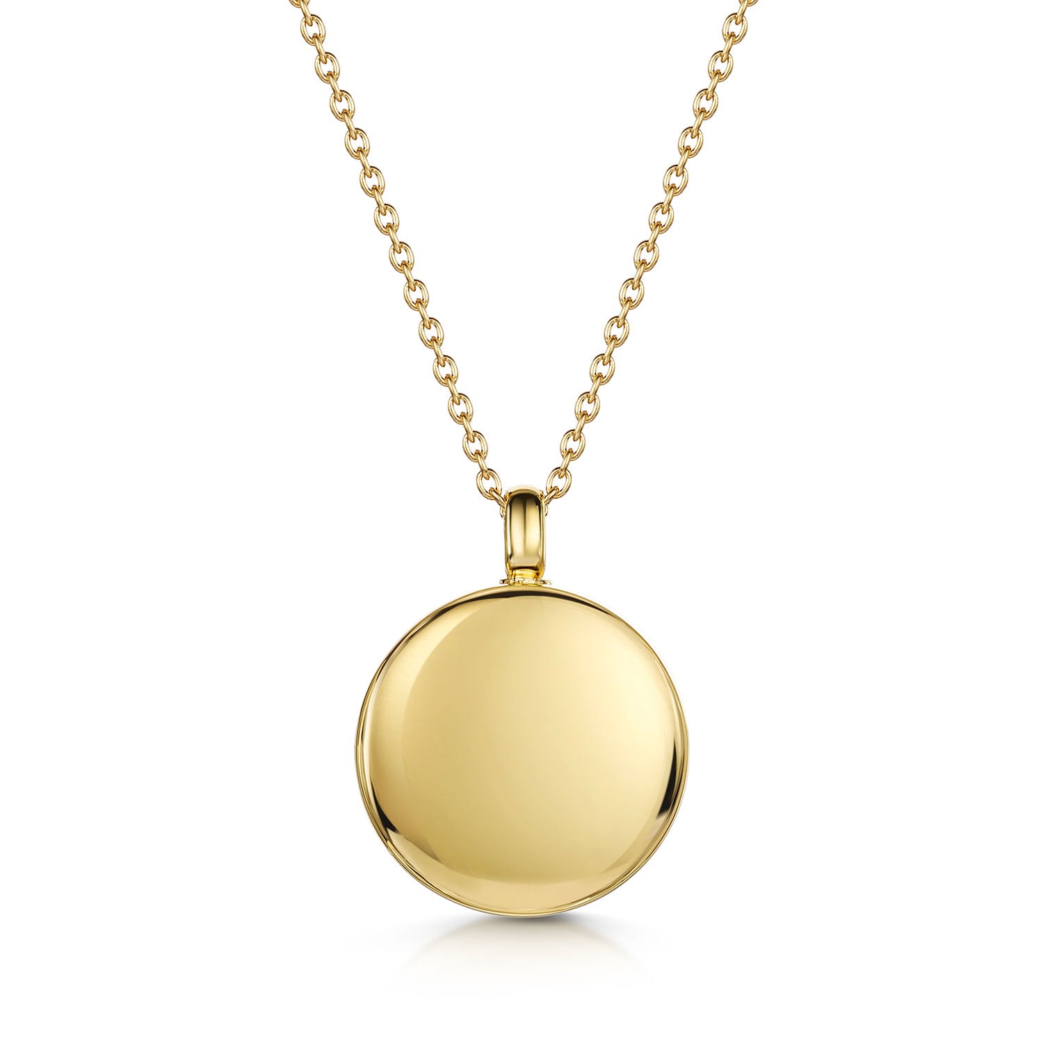 Round Urn Ashes Necklace – Gold