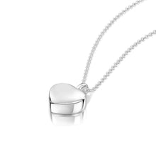 Load image into Gallery viewer, Small Heart Urn Ashes Necklace – Silver
