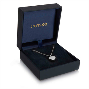 Small Heart Urn Ashes Necklace – Silver