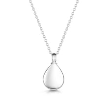 Load image into Gallery viewer, Teardrop Urn Ashes Necklace – Silver

