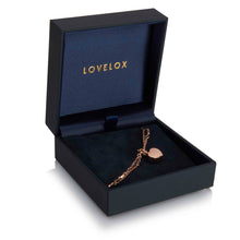 Load image into Gallery viewer, Nugget Chain Heart Urn Ashes Bracelet – Rose Gold
