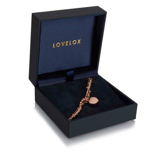 Rope Chain Heart Urn Ashes Bracelet – Rose Gold