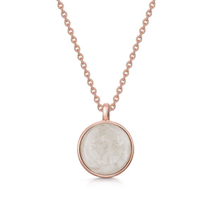 Round Ashes Necklace - Rose Gold
