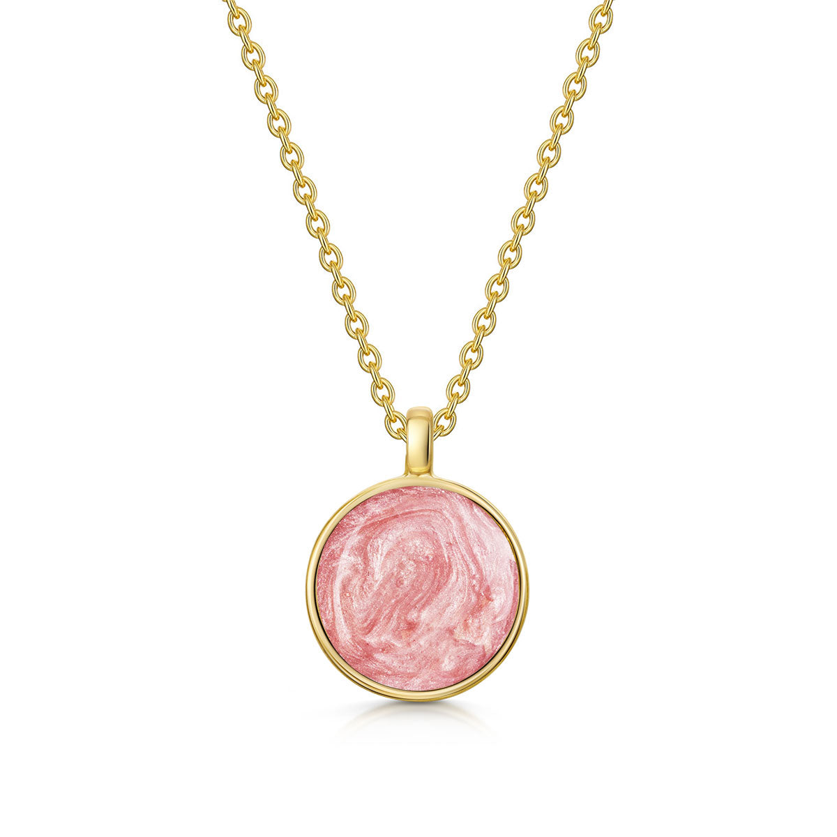 Round Ashes Resin Necklace