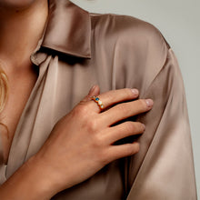 Load image into Gallery viewer, Crystal-Chain Ashes Resin Ring Gold
