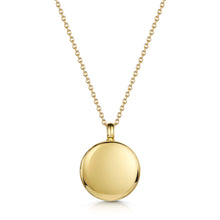 Load image into Gallery viewer, Diamond Set Round Urn Ashes Necklace – Gold
