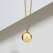 Load image into Gallery viewer, Diamond Small Round Urn Ashes Necklace – Solid 14k Gold
