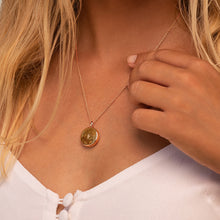 Load image into Gallery viewer, Diamond Round Engraved Locket – Rose Gold
