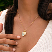 Load image into Gallery viewer, Diamond Set Personalised Heart Locket – Gold
