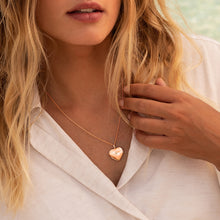 Load image into Gallery viewer, Diamond Set Personalised Heart Locket – Rose Gold
