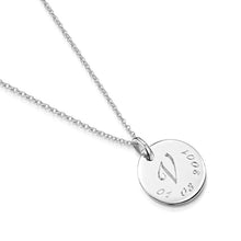 Load image into Gallery viewer, Initial & Date Personalised Necklace – Silver
