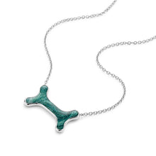 Load image into Gallery viewer, Lucky Bone Ashes Resin Necklace - Silver
