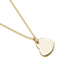 Load image into Gallery viewer, Drop Heart Personalised Necklace – Gold
