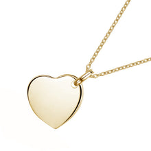 Load image into Gallery viewer, Drop Heart Personalised Necklace – Gold
