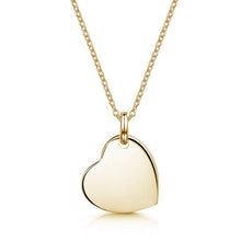Load image into Gallery viewer, Drop Heart Personalised Necklace – Gold

