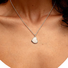 Load image into Gallery viewer, Drop Heart Ashes Resin Pendant - Silver
