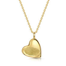 Load image into Gallery viewer, Fingerprint Drop Heart Urn Necklace - Gold
