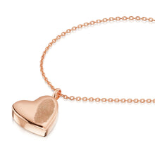 Load image into Gallery viewer, Fingerprint Drop Heart Urn Necklace - Rose Gold

