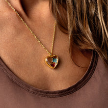 Load image into Gallery viewer, Floating Heart Memory Locket - Gold
