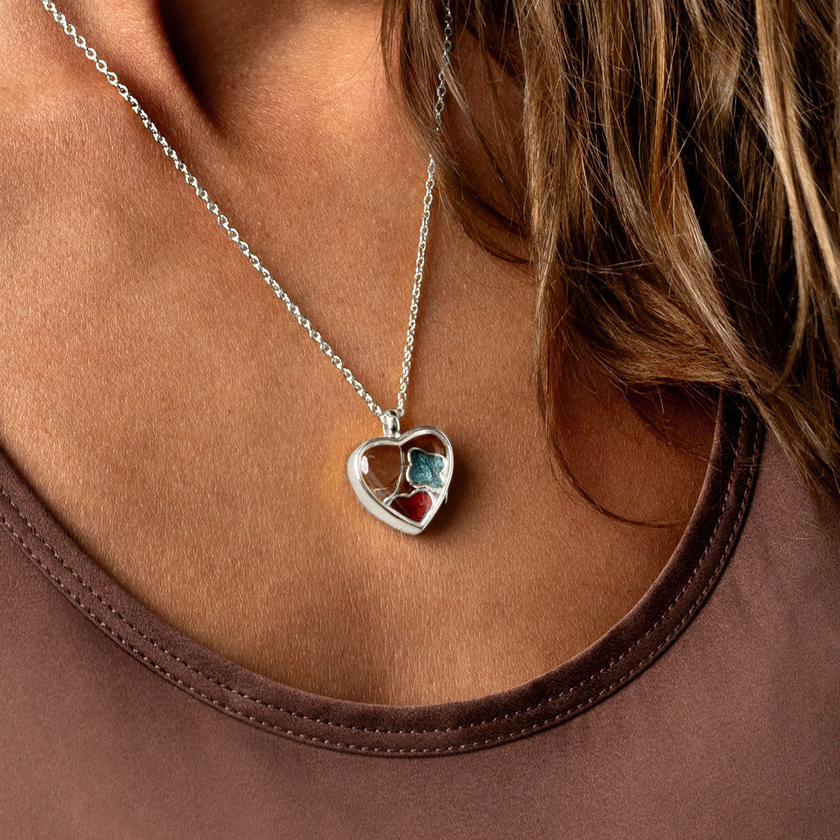 Heart Memory Locket Floating Heart Memory Locket - Silver – LOVELOX