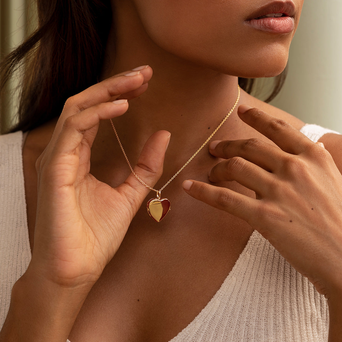 Heart Personalised Gold Locket