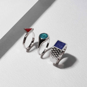 Group Resin Ring Silver