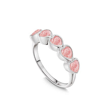 Load image into Gallery viewer, Heart Chain Ashes Resin Ring - Silver
