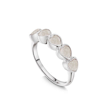 Load image into Gallery viewer, Heart Chain Ashes Resin Ring - Silver
