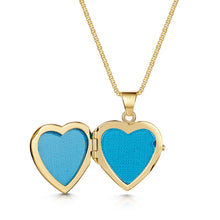 Load image into Gallery viewer, Italian Floral Engraving Personalised Heart Locket – Gold
