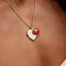 Load image into Gallery viewer, Heart Birthstone Personalised Locket – Silver
