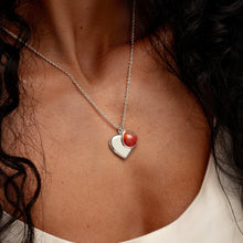 Load image into Gallery viewer, Heart Birthstone Personalised Locket – Silver
