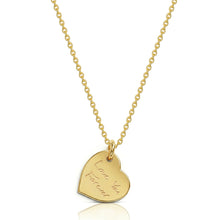Load image into Gallery viewer, Drop Heart Handwriting Necklace - Gold
