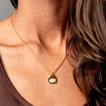 Load image into Gallery viewer, Fingerprint Drop Heart Personalised Necklace - Gold
