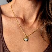 Load image into Gallery viewer, Fingerprint Drop Heart Personalised Necklace - Gold
