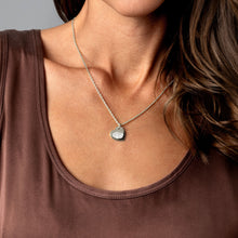 Load image into Gallery viewer, Fingerprint Drop Heart Personalised Necklace - Silver
