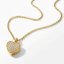Load image into Gallery viewer, Heart Urn With Crystals Necklace - Gold
