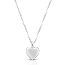 Load image into Gallery viewer, Heart Urn With Crystals Necklace - Silver
