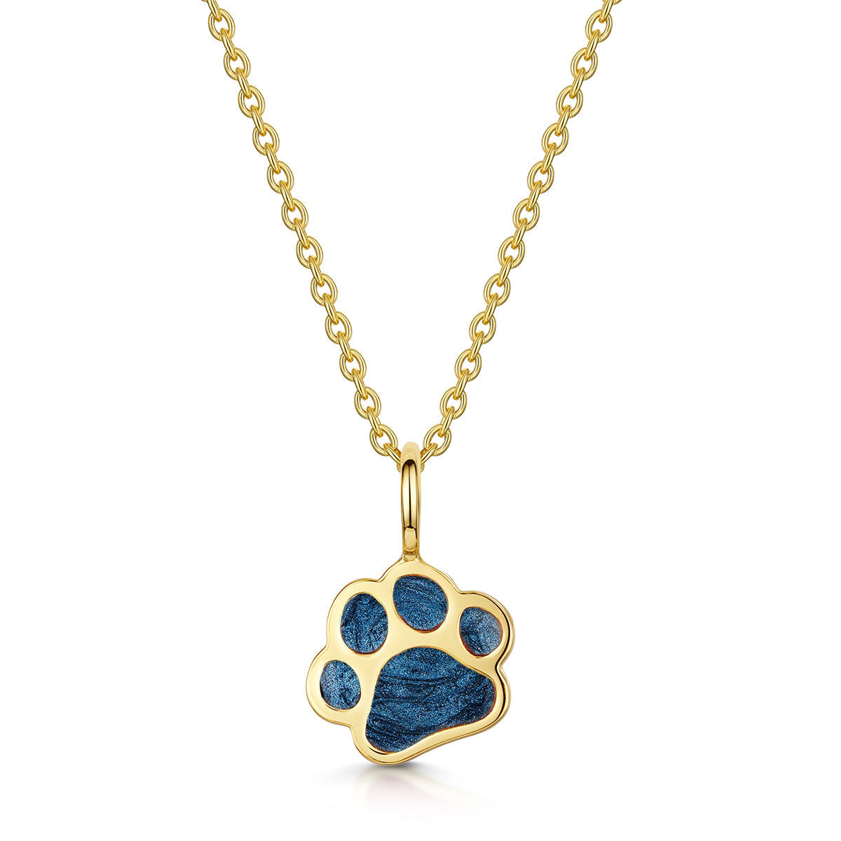 Paw Print Ashes Resin Necklace