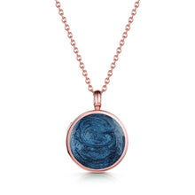 Load image into Gallery viewer, Round Ashes Resin Locket - Rose Gold
