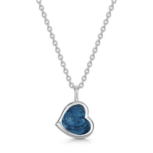Load image into Gallery viewer, Drop Heart Ashes Resin Pendant - Silver
