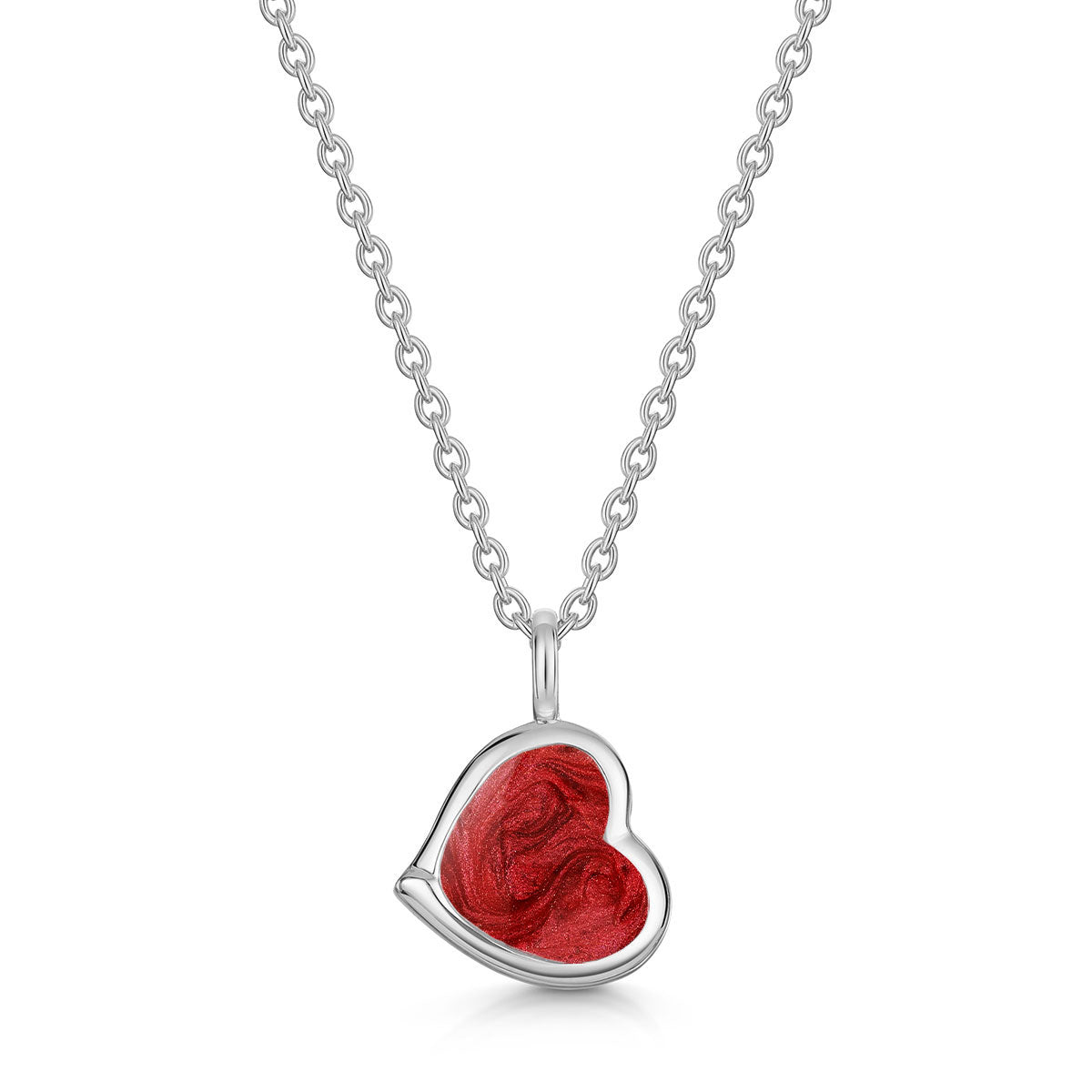 Drop Heart Ashes Resin Pendant