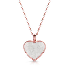 Load image into Gallery viewer, Heart Ashes Resin Necklace - Rose Gold
