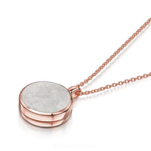 Load image into Gallery viewer, Round Ashes Resin Locket - Rose Gold
