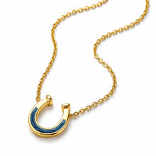 Load image into Gallery viewer, Horseshoe Ashes Resin Necklace - Gold
