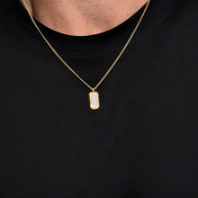Load image into Gallery viewer, Ingot Cremation Ashes Resin Necklace - Gold
