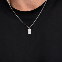 Load image into Gallery viewer, Ingot Cremation Ashes Resin Necklace - Silver
